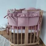 Fondo letto silo velluto rosa antico, organizer da letto Glam