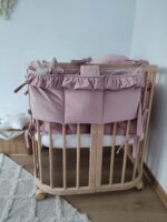 Bettuntensilo Samt Altrosa, Bettorganiser Glam Hauptbild