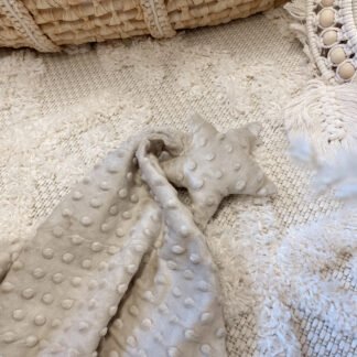 Doudou Minky Étoile Beige