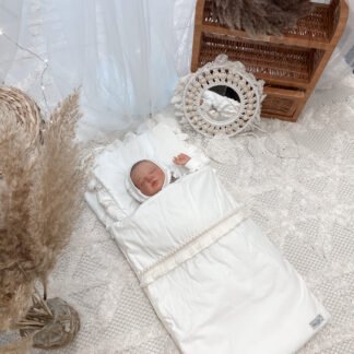 Gigoteuse bébé avec oreiller | Coton haut de gamme| Crème Bohème