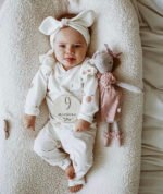 Completo da neonato|Felpa e pantaloni|Cotone GOTS|Mele