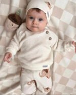 Baby Set| Sweat, Hose & Beanie|GOTS Baumwolle|Elephants – Bild 3