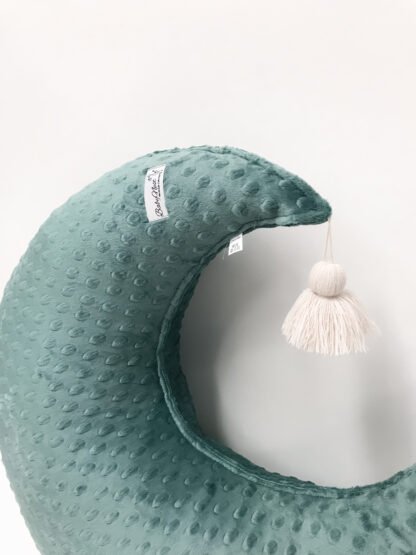 Stillkissen Halbmond|Minky| Teal – Bild 3