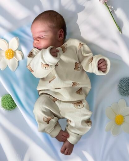 Ensemble bébé | Sweat et pantalon | Coton GOTS | Sweet_Bears – Image 3