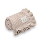 MY MEMI | Bamboo Blanket Frill | Light beige