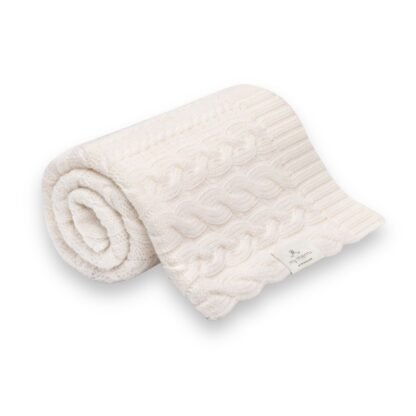 MY MEMI | Merino Blanket Premium Braided| Cream