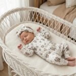 Set da neonato |Felpa, pantaloni e fascia per capelli|Cotone GOTS|Rose pastello