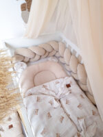 Multifunctional Baby Sleeping Bag | Premium Muslin | 0-8 Months | Cute Bear - Image 5