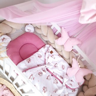 Multifunktioneller Babyschlafsack| Premium Musselin|0-8M| Teddy Girl