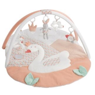 fehn Krabbeldecke mit Spielbogen Schwanensee