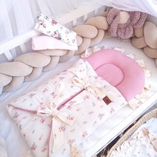 Gigoteuse multifonctionnelle pour bébé | Coton mousseline haut de gamme|0-8M| Fleurs de printemps