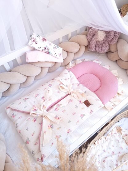 Gigoteuse multifonctionnelle pour bébé | Coton mousseline haut de gamme|0-8M| Fleurs de printemps