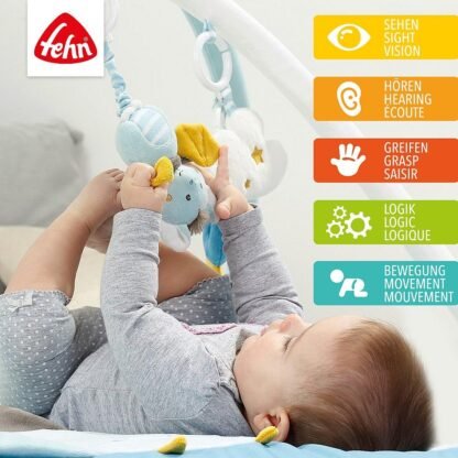fehn Krabbeldecke mit Spielbogen Little Castle – Bild 3