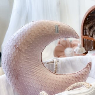 Stillkissen Halbmond|Minky| Rosa