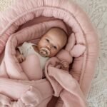 Couverture d'emmaillotage | Mousseline de qualité supérieure | Indice de chaleur 2,5 | Rose poudré – Image 5