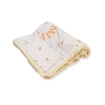 baby blanket| Double Premium Muslin 4-ply Boho | Boho Leaves Light - Image 3