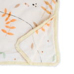 baby blanket| Double Premium Muslin 4-ply Boho | Boho Leaves Light - Image 5