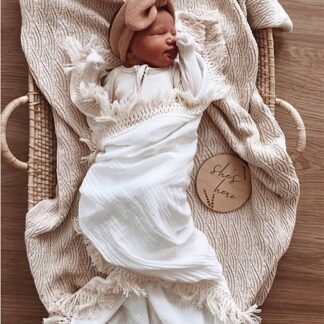 coperta per bambini| Doppia Mussola Boho|Crema