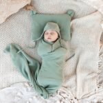 Couverture d'emmaillotage | Mousseline biologique | Turquoise – Image 2