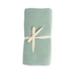 Couverture d'emmaillotage | Mousseline biologique | Turquoise – Image 3
