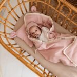 couverture pour bébé| Mousseline Double Premium 4 épaisseurs Boho Vieux Rose |
