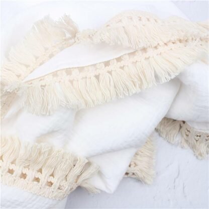Babydecke| Double Musselin Boho|Cream - immagine 4