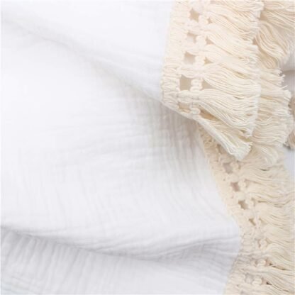 Babydecke| Double Musselin Boho|Cream - immagine 3