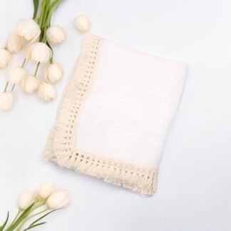 coperta per bambini| Doppia Mussola Boho|Crema