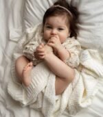 MY MEMI | Catena per coperte in bambù | Crema - immagina 2