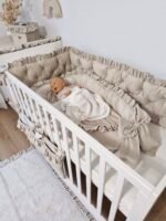 Babynest |Premium Samt Glam |Beige – Bild 2