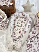 Nid pour bébé | Mousseline ultra douce de qualité supérieure | Lot de 3 | Amis de la forêt – Image 4