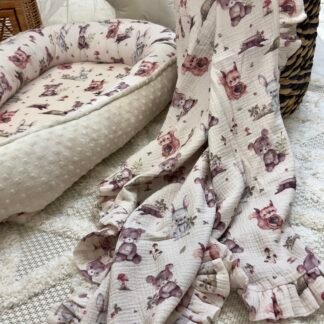 baby blanket| Premium Double Muslin 4 layers |Woodland Friends