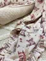 Babydecke| Premium Double Musselin 4 layers |Woodland Friends – Bild 6