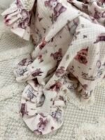 Babydecke| Premium Double Musselin 4 layers |Woodland Friends – Bild 5