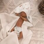 Serviette de bain à capuche | Gaufré | Marguerites – Image 2