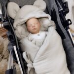 Car Seat Cover Premium Muslin Beige - Image 2