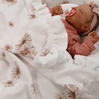 Babydecke| Premium Double Musselin 4 layers |Daisies