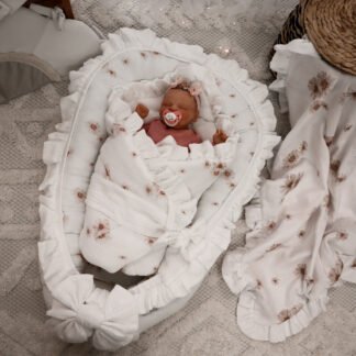 Babynest |Premium Ultra Soft Musselin |3er Set|Daisies