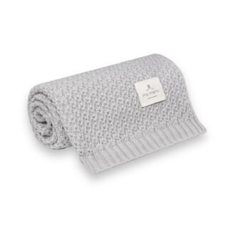 MON MÉMI | Chaîne de couverture en bambou| Gris clair