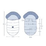 Chancelière Aspen Winterproof Uni pour poussette | Pierre le chien – Image 5