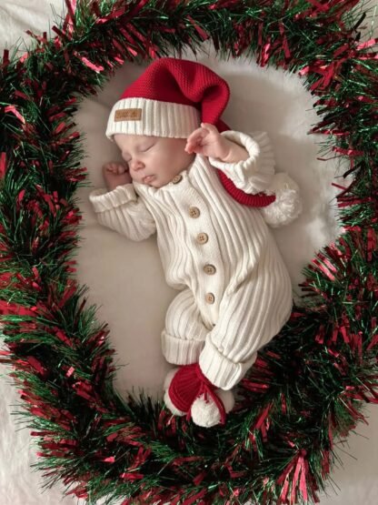 Christmas Beanie & Booties|0-6M – Bild 5