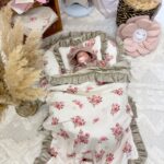 Nido per bambini |Velluto di mussola ultra morbida premium |Set di 4|Rose autunnali - immagine 2