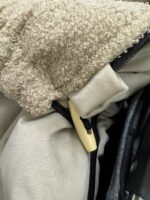 Premium Samt Wandelbarer Winterfusssack |Dark Beige – Bild 4