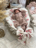 Nido per bambini |Velluto di mussola ultra morbido premium |Set di 4|Rose autunnali - immagine 6