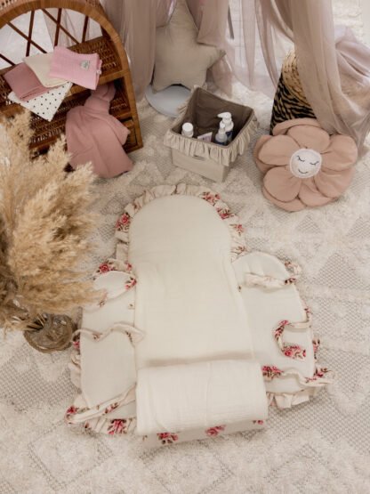 Multifunktioneller Babyschlafsack| Premium Musselin|0-8M|Fall Roses – Bild 4
