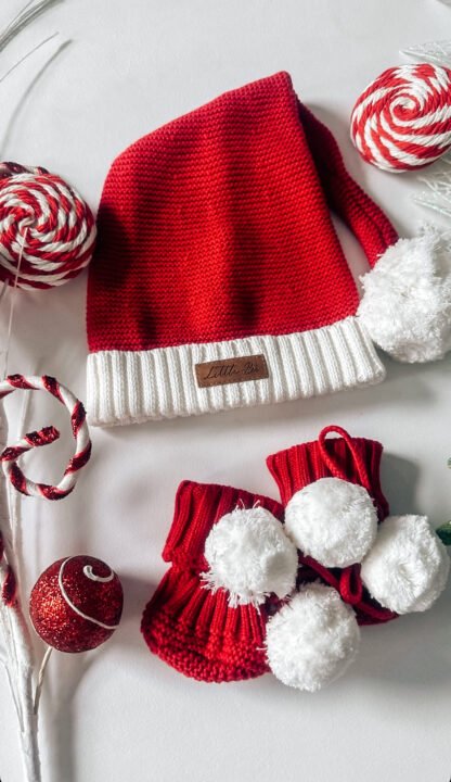 Christmas Beanie & Booties|0-6M – Bild 2
