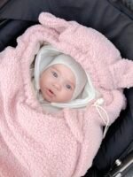 Alpaca pink footmuff - Image 2