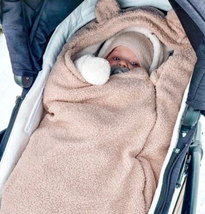 Alpaka Beige Fusssack – Bild 5
