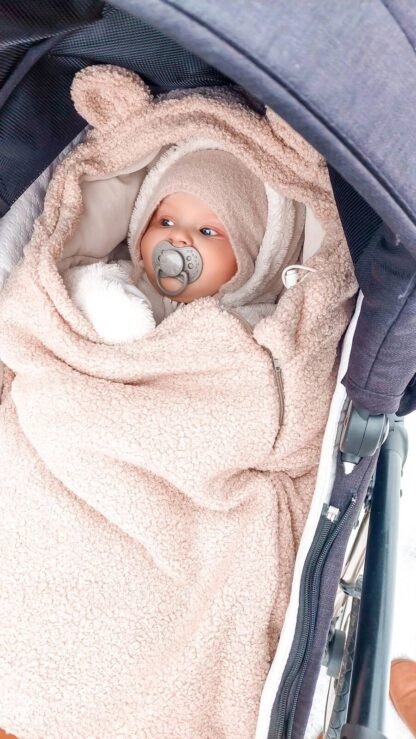 Alpaka Beige Fusssack – Bild 2