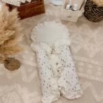 Multifunctional baby sleeping bag| Premium muslin cotton| 0-8M| Confetti